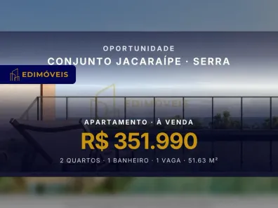 Apartamento com 2 Quartos à venda, 51m² no Conjunto Jacaraípe, Serra