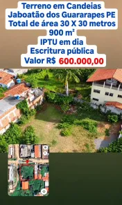 Lote/Terreno à venda, 900m² no Candeias, Jaboatão dos Guararapes
