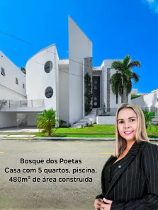 Casa de Condomínio com 5 Quartos para venda ou aluguel, 480m² no Parque do Jiqui, Parnamirim