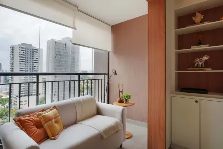 Apartamento com 1 Quarto para alugar, 28m² no Campo Belo, São Paulo