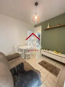 Apartamento com 2 Quartos para alugar, 55m² no Gonzaga, Santos