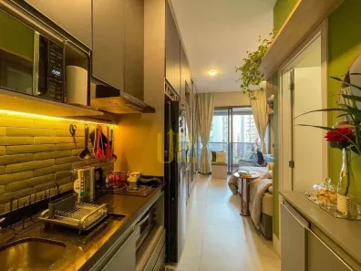 Apartamento com 1 Quarto para alugar, 27m² no Moema, São Paulo
