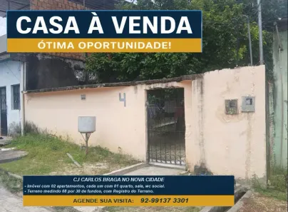 Casa com 2 Quartos à venda, 70m² no Colônia Terra Nova, Manaus