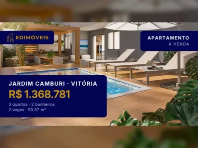 Apartamento com 3 Quartos à venda, 93m² no Jardim Camburi, Vitória