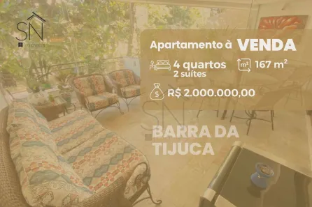 Apartamento com 4 Quartos à venda, 167m² no Barra da Tijuca, Rio de Janeiro