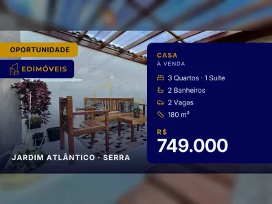 Casa com 3 Quartos à venda, 180m² no Jardim Atlântico, Serra
