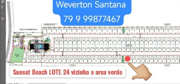 Lote/Terreno à venda, 205m² no Zona de Expansao Capua, Barra dos Coqueiros