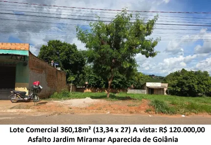 Lote/Terreno à venda, 360m² no Jardim Miramar, Aparecida de Goiânia