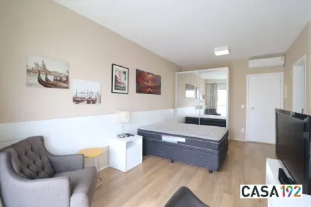 Apartamento com 1 Quarto para alugar, 38m² no Brooklin Paulista, São Paulo