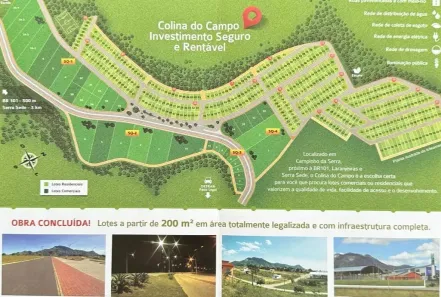 Lote/Terreno à venda, 200m² no Campinho da Serra I, Serra