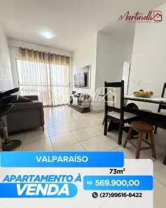 Apartamento com 3 Quartos à venda, 73m² no Valparaíso, Serra