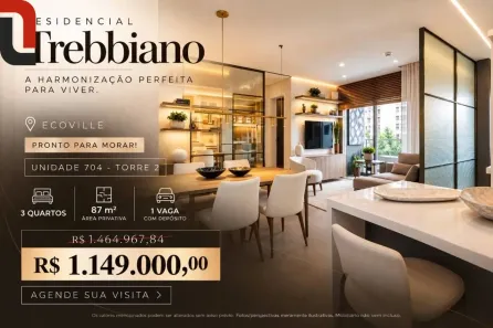 Apartamento com 3 Quartos à venda, 87m² no Campo Comprido, Curitiba
