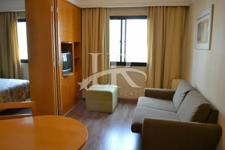 Flat com 1 Quarto para alugar, 30m² no Moema, São Paulo