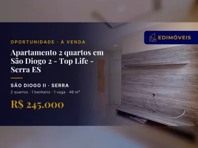 Apartamento com 2 Quartos à venda, 46m² no São Diogo II, Serra