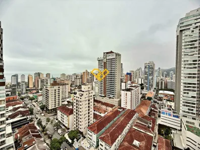 Apartamento com 2 Quartos para alugar, 99m² no Gonzaga, Santos