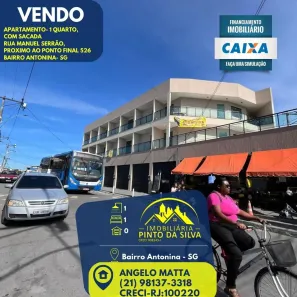 Apartamento com 1 Quarto à venda, 30m² no Antonina, São Gonçalo