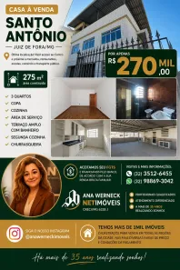 Casa com 3 Quartos à venda, 200m² no Santo Antônio, Juiz de Fora