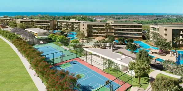 Apartamento com 1 Quarto à venda, 36m² no Muro Alto, Ipojuca