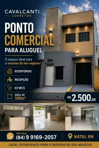 Ponto Comercial para alugar, 100m² no Emaús, Parnamirim