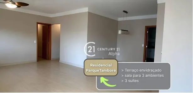Apartamento com 3 Quartos para alugar, 139m² no Tamboré, Santana de Parnaíba