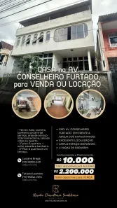 Sobrado com 5 Quartos para alugar, 500m² no Batista Campos, Belém