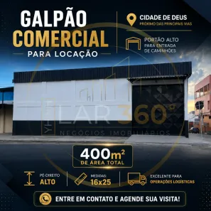 Galpão/Depósito/Armazém para alugar, 400m² no Cidade de Deus, Manaus