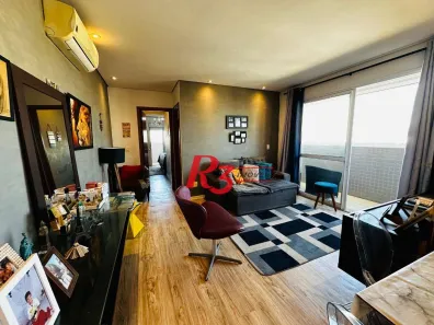 Apartamento com 2 Quartos à venda, 82m² no Gonzaga, Santos