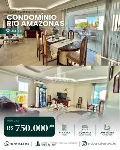 Apartamento com 3 Quartos à venda, 146m² no Aleixo, Manaus