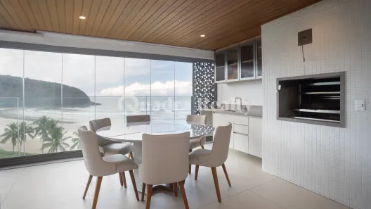 Apartamento com 4 Quartos para alugar, 138m² no Riviera, Bertioga
