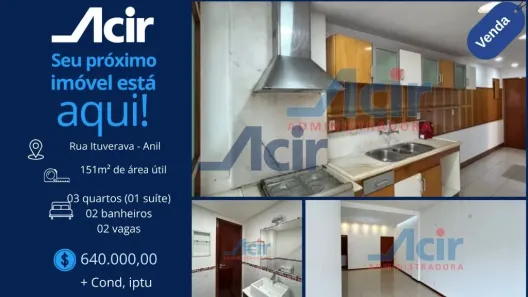 Apartamento com 3 Quartos à venda, 150m² no Anil, Rio de Janeiro