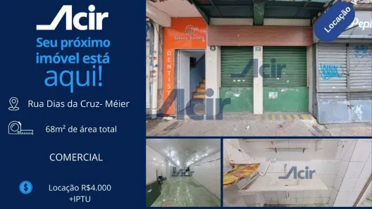 Ponto Comercial para alugar, 68m² no Méier, Rio de Janeiro
