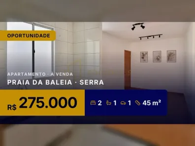 Apartamento com 2 Quartos à venda, 45m² no Praia da Baleia, Serra