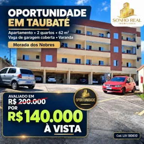 Apartamento com 2 Quartos à venda, 62m² no Morada dos Nobres, Taubaté