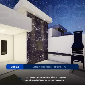 Casa com 3 Quartos à venda, 112m² no Loteamento Recife, Petrolina