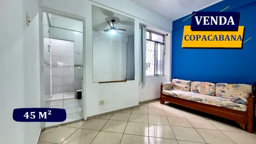 Apartamento com 1 Quarto à venda, 45m² no Copacabana, Rio de Janeiro
