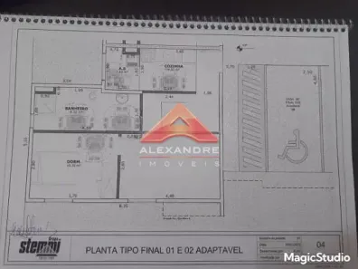 Apartamento com 1 Quarto à venda, 53m² no Jardim São Judas Tadeu, São José dos Campos