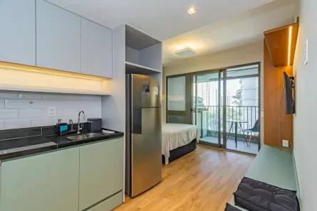 Kitnet com 1 Quarto à venda, 31m² no Brooklin Paulista, São Paulo