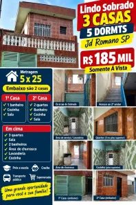 Sobrado com 3 Quartos à venda, 125m² no Jardim Romano, São Paulo