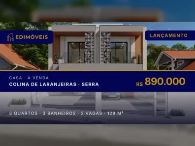 Casa com 3 Quartos à venda, 128m² no Colina de Laranjeiras, Serra