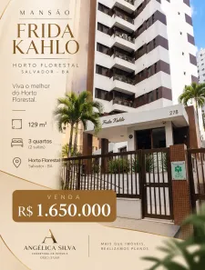 Apartamento com 3 Quartos à venda, 129m² no Horto Florestal, Salvador