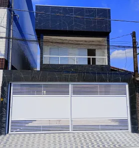 Casa de Condomínio com 2 Quartos à venda, 68m² no Sítio do Campo, Praia Grande