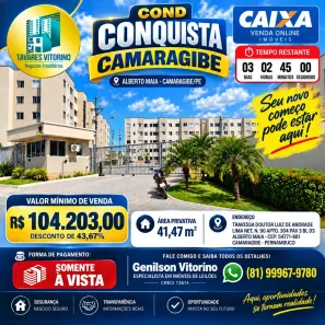 Apartamento com 2 Quartos à venda, 41m² no Alberto Maia, Camaragibe