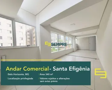 Sala Comercial à venda, 340m² no Santa Efigênia, Belo Horizonte