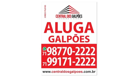 Galpão/Depósito/Armazém para alugar, 480m² no Porto Seco Pirajá, Salvador