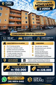 Apartamento com 2 Quartos à venda, 53m² no Turu, São Luís