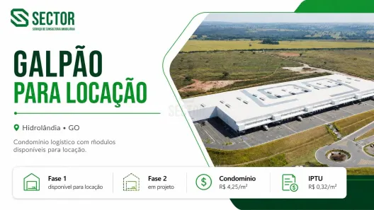 Galpão/Depósito/Armazém para alugar, 5000m² no Fazenda Santo Antônio, Hidrolândia
