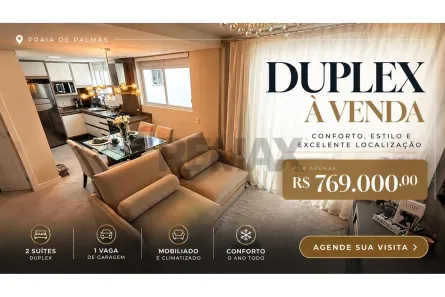 Apartamento com 2 Quartos à venda, 75m² no palmas, Governador Celso Ramos