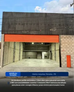 Galpão/Depósito/Armazém para venda ou aluguel, 275m² no Distrito Industrial, Petrolina