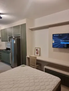 Apartamento com 1 Quarto para alugar, 27m² no Brooklin Paulista, São Paulo