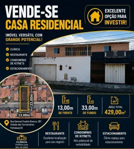 Sobrado com 4 Quartos à venda, 429m² no Cidade dos Funcionários, Fortaleza
